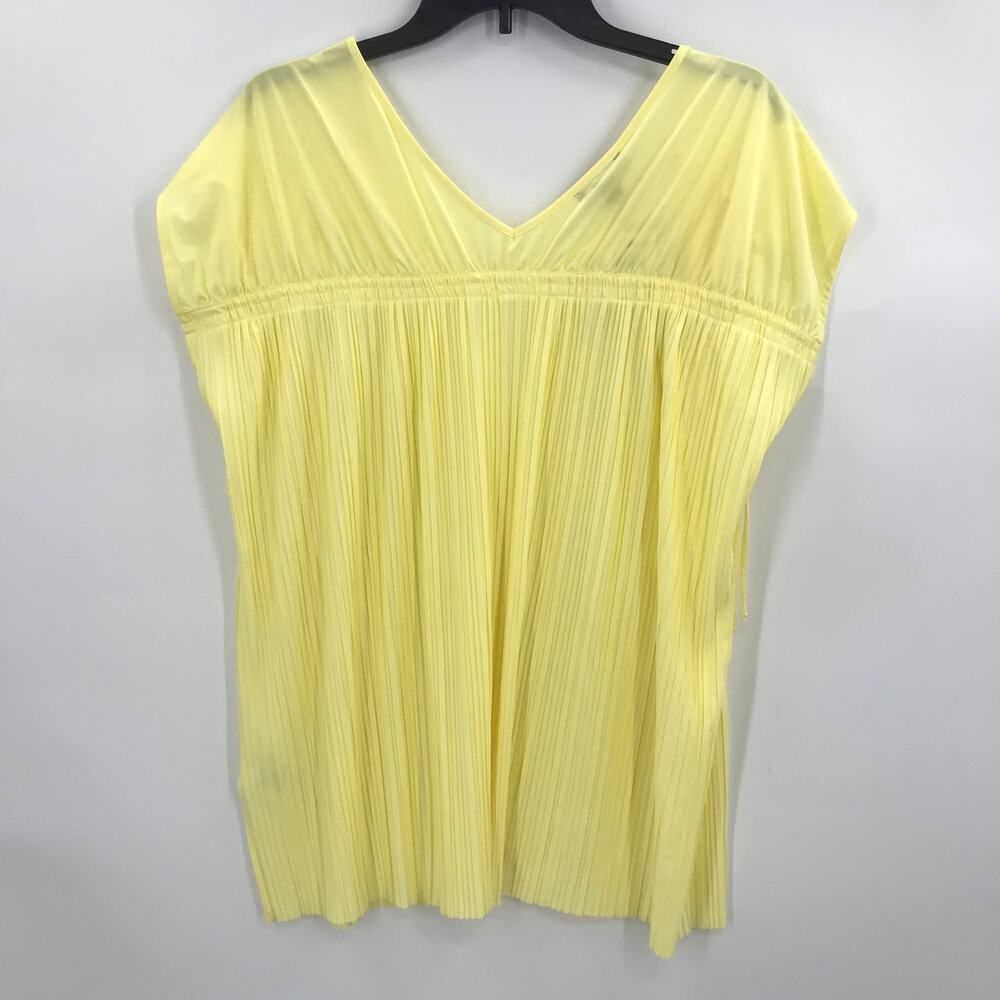 Alfani Plus Size Pleated Sleeveless Blouse Top